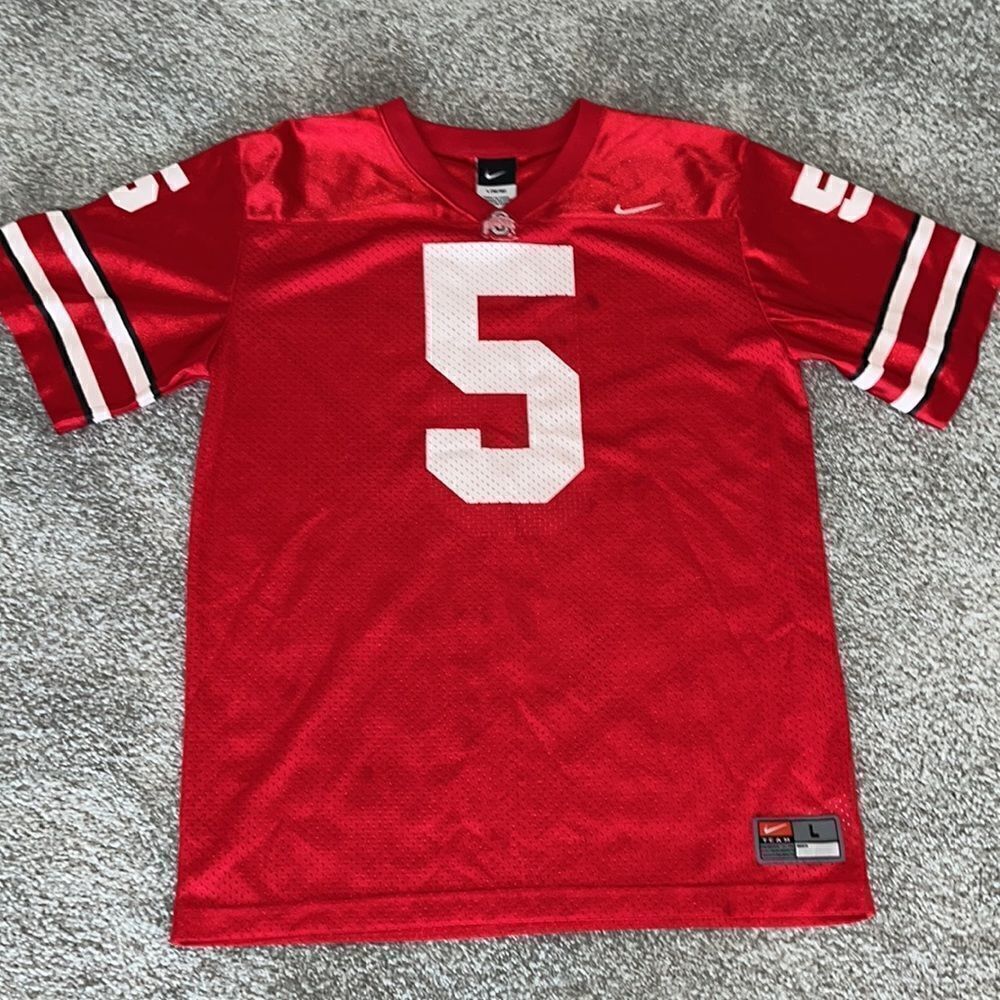 Ohio State Buckeyes OSU Nike red #5 kids youth  Football L 16/18 spots Miller